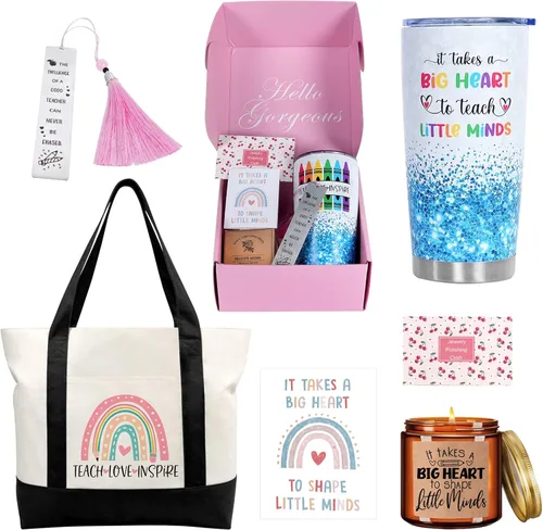 Regalos de agradecimiento para profesores, el mejor regalo para maestras para mujeres, regalos de Navidad para profesores, cestas únicas divertidas