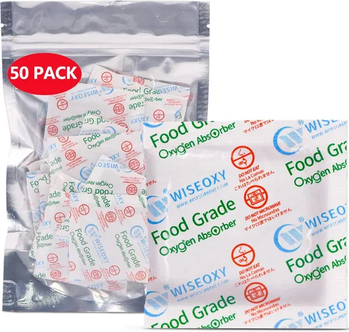 Miniatura 12 de Wisesorb Absorbentes de oxígeno para almacenamiento de alimentos de 300 CC 100 paquetes, absorbentes de oxígeno de grado alimenticio, absorbentes