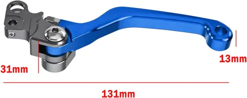 Miniatura 2 de 2 palancas de embrague azul, para moto de cross eléctrica de aluminio izquierda y derecha, ajustable, plegable, freno de mano, repuesto para Sur Ron