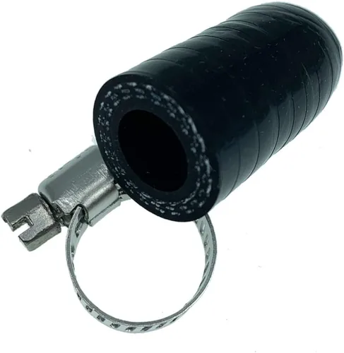 Miniatura 14 de Tapa de Refrigerante de Silicona Reforzada Universal Negra de 1/4" (6.5mm) con Abrazadera para Calentador de Derivación Puerto de Agua al Vacío Kit