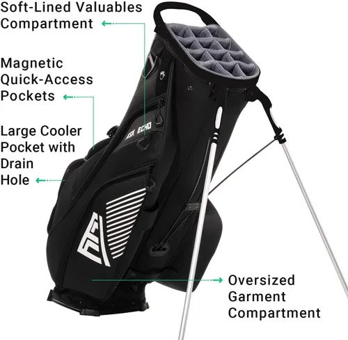 Miniatura 8 de ASK ECHO Golf ST-14 Bolsa híbrida con divisores de longitud completa de 14 vías y clip de putter rápido