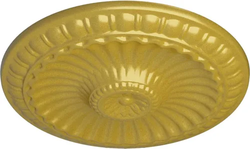 Miniatura 78 de Ekena Millwork CM11LI Medallón de techo Linus, 11 1/4"OD x 1 1/8"P 11 1/4", imprimado en fábrica Primed