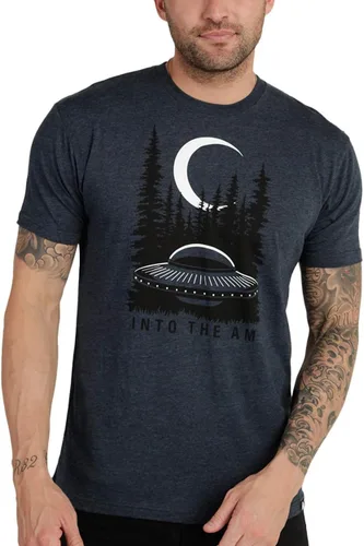 INTO THE AM - Camisetas gráficas para hombre, con diseño espacial y de ovni, tallas S-4XL