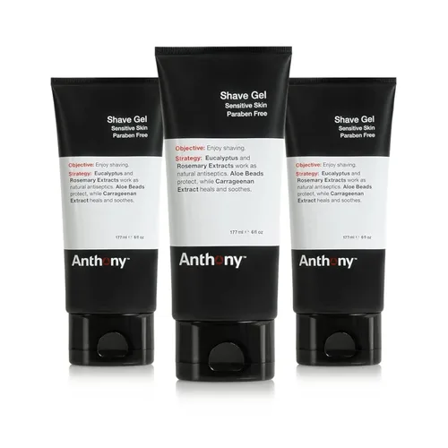 Miniatura 6 de Anthony Gel de afeitado para pieles sensibles, crema de afeitar calmante y sin espuma para hombres y mujeres. Con cuentas de aloe vera, extracto
