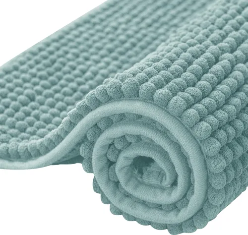 Miniatura 19 de Subrtex - Alfombras de baño de chenilla, tapete de baño de felpa corta y suave, tapete de ducha absorbente de agua, tapete de baño para la ducha