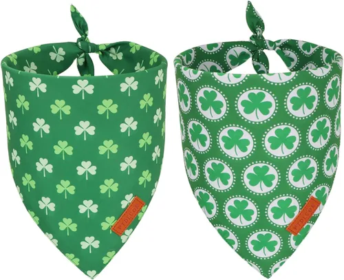 Miniatura 11 de PTDECOR Bandana de Halloween para perro, bufanda reversible para mascotas, varios tamaños, pañuelos triangulares de Halloween para perros pequeños