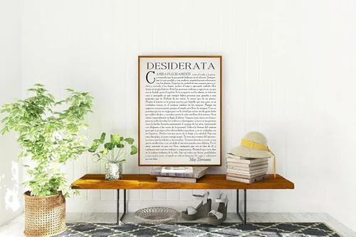 Miniatura 2 de Wallbuddy Poema Desiderata en Español Desiderata Poster de Poesía Desiderata Regalo de Graduación Poema para Estudiante Graduado por Max Erhmann