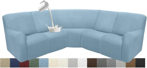 Miniatura 104 de Fundas impermeables de sofá reclinable modular para sofás reclinables, lavable en forma de L, para perros, fundas elásticas para sofá reclinable
