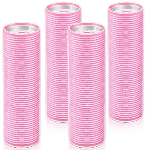 Miniatura 8 de WILLBOND 4 Piezas Rodillos para Cabello Largo para Flequillo Rizadores de Núcleo de Aluminio Rodillo Térmico de Autoagarre para Cabello Largo