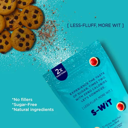 Miniatura 5 de S-WIT Mezcla edulcorante de alulosa con fruta de monje y stevia, 2 veces sustituto de azúcar, cero calorías, apto para dieta keto y diabética