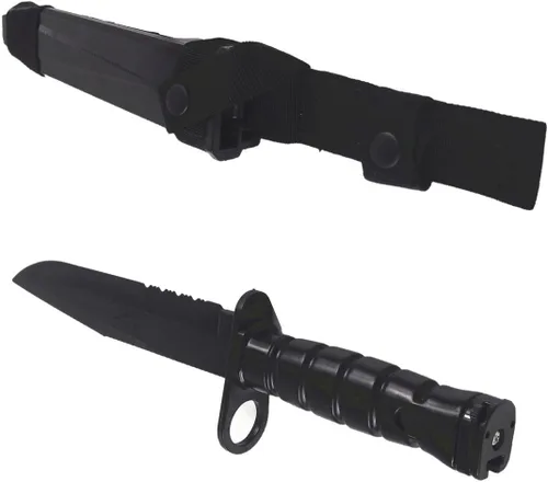 Miniatura 16 de Cuchillo bayoneta Toonol de plástico para entrenamiento táctico con vaina 1pcs Machete-Tan