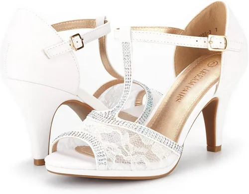 Miniatura 4 de Dream Pairs, Amore - Sandalias modernas para mujer, con tacón de aguja y puntera abierta
