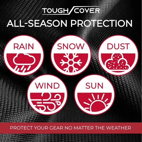 Miniatura 5 de Tough Cover Cubierta para soplador de nieve 600D impermeable al aire libre, cubierta resistente para quitanieves, ajuste universal para EGO, Honda