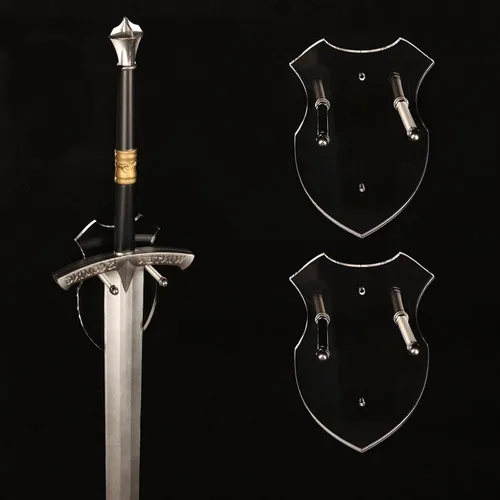 Miniatura 11 de WANLIAN Soporte de pared para espada, soporte de espada, gancho de pared, soporte de pared para espada, daga, hacha, keyblade sin pantalla vertical