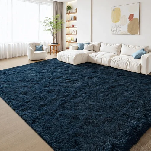 Miniatura 91 de Zentavio - Alfombras para sala de estar, alfombras de área verde oscuro de 3 x 5 pies, alfombra de césped artificial, alfombra de pelo mullido