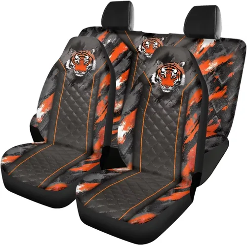 Miniatura 12 de Howilath 250 USA Anniversary - Juego de 4 fundas de asiento de automóvil de ajuste universal para asientos delanteros y traseros para uso en todas