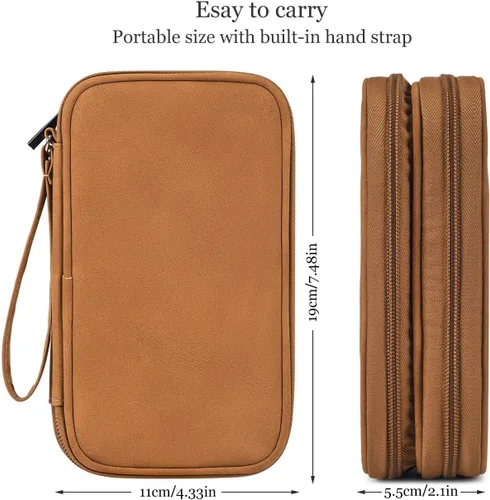 Miniatura 2 de Organizador electrónico para cable de viaje, bolsa organizadora electrónica, funda organizadora de accesorios electrónicos impermeable para banco