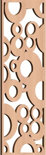 Miniatura 173 de Farwell Paneles de pared decorativos de madera con calado, 13 3/8 pulgadas de ancho x 34 3/8 pulgadas de alto x 1/4 de alto, roble rojo rojo