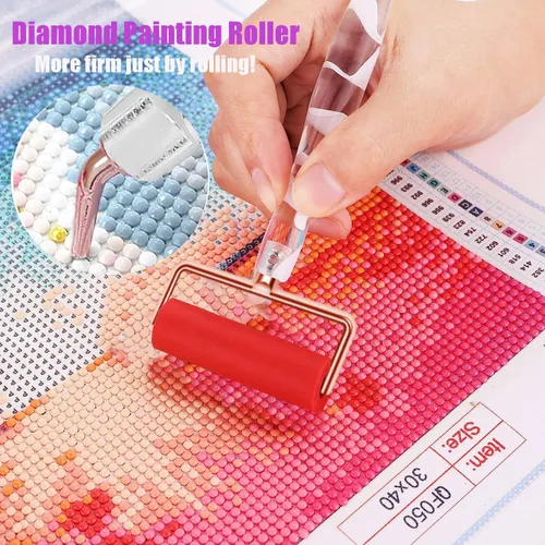 Miniatura 2 de Heyseri Juego de 14 herramientas de accesorios para bolígrafos de pintura de diamante, exquisitas puntas de metal de acero inoxidable, bolígrafo Oro
