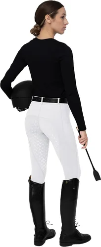 Miniatura 4 de FitsT4 - Mallas de equitación para mujer, de asiento completo, con agarre de silicona, pantalones ecuestres