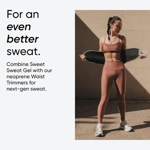 Miniatura 5 de Sports Research® Paquete de reductor de cintura Sweet Sweat (negro/rosa, pequeño) + gel sin perfume 'Workout Enhancer' en tarro de 13.5 onzas