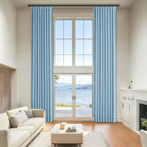 Miniatura 32 de Cortinas opacas de terciopelo beige para dormitorio de 52 x 72 pulgadas de largo, juego de 2 paneles - Cortinas con bloqueo de luz UV y reducción