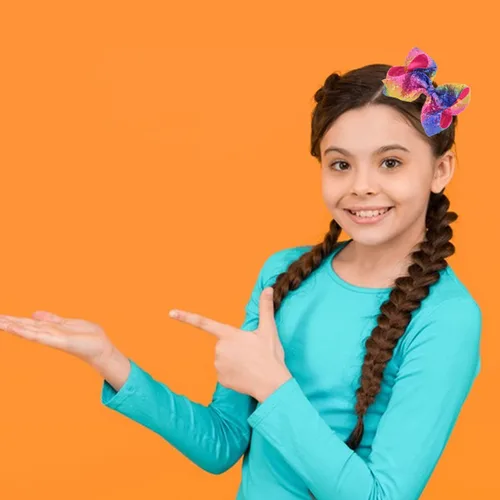 Miniatura 3 de Lazos para el pelo de lentejuelas arcoíris (8 pulgadas): clips y alfileres de cocodrilo con purpurina para niñas, niños pequeños, mujeres, perfectos