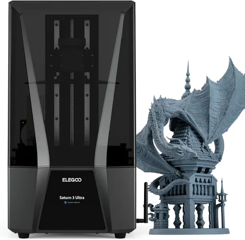 Miniatura 13 de ELEGOO Saturn 4 Ultra 16K Resina 3D Impresora 3D con 10" 16K Mono LCD y tapa abatible, calentamiento inteligente del tanque a 86.0 °F, impresión