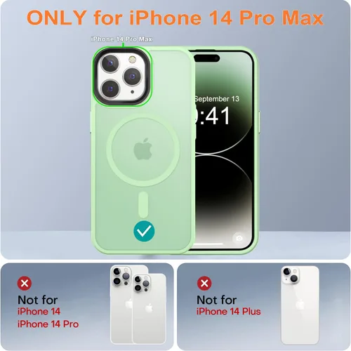 Miniatura 9 de Fuerte magnético para iPhone 11, compatible con Magsafe, [resistente a caídas de 13 pies] Funda trasera translúcida mate con sensación de piel