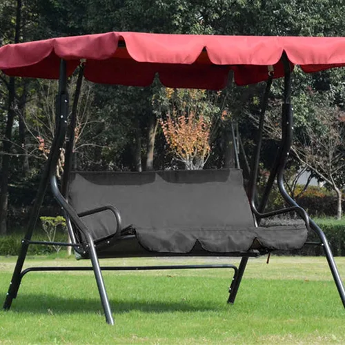 Miniatura 4 de Reemplazo de asiento de columpio, cojines de columpio de repuesto de 3 plazas, cojines de tafetán de poliéster para exteriores, cojines de repuesto