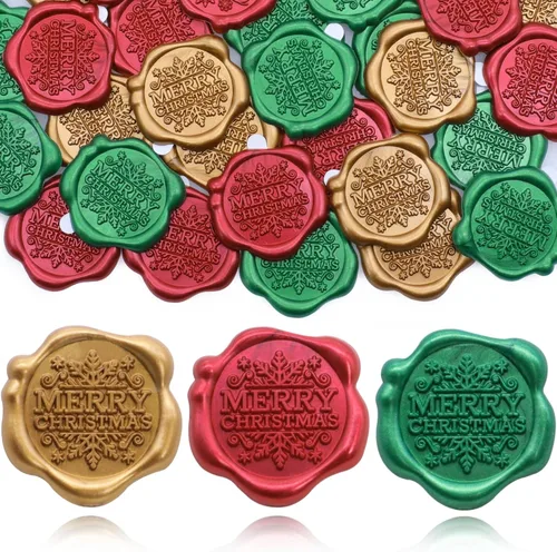 Miniatura 8 de SWANGSA 50 Pcs 3D Bow Wax Seal Stickers, Antique Gold Self Adhesive Wax Seal Stickers for Wedding Party Invitations, Envelopes, Greeting Cards, Gift