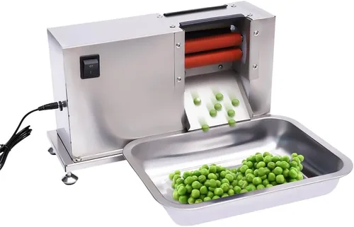 Peladora eléctrica de guisantes de 20 W semiautomática Máquina peladora de guisantes de frijol 22 lbs/h Salida comercial Pelador de guisantes