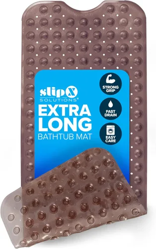 Miniatura 14 de SlipX Solutions - Alfombrilla extra larga y de agarre fuerte para bañera y ducha, para ancianos y niños, de 39 x 16 pulgadas, antideslizante