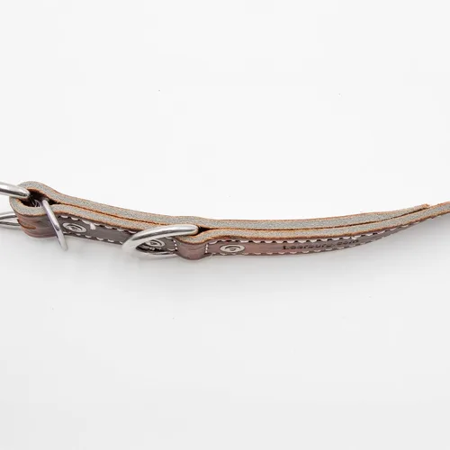 Miniatura 6 de Leerburg 's Amish Soft Latigo - Cuello de cuero de 1 pulgada de ancho (tamaños para cuellos de 15 a 21 pulgadas) con herrajes de acero inoxidable