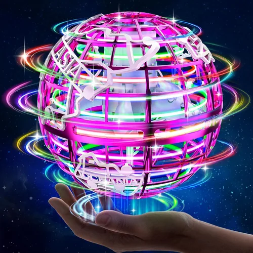 Miniatura 9 de RIEYON Bola de orbe voladora 2025 Actualización Hover Boomerang Ball 6 efectos de iluminación, juguetes geniales para niños, adolescentes y adultos