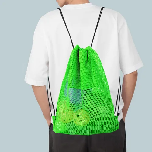Miniatura 41 de GSE Games & Sports Expert Bolsa de malla con cordón para béisbol, pelotas de pickleball, pelotas de golf, gimnasio, equipo de natación, lavandería