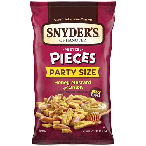 Miniatura 11 de Snyder's of Hanover Piezas de pretzel, miel mostaza y cebolla, 3.25 oz, 6