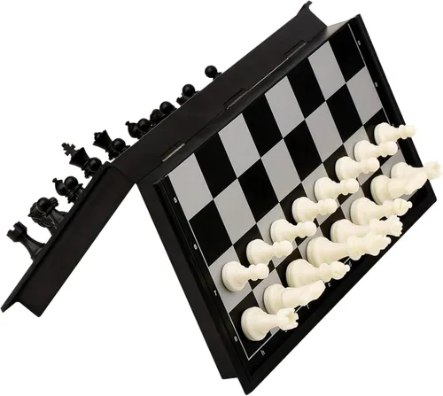 Conjunto de ajedrez de viaje magnético con tablero plegable de juguetes educativos para niños y adultos