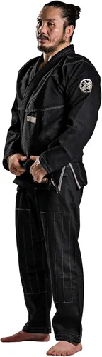 Miniatura 3 de Kurosawa Jiu Jitsu BJJ Gi Uniforme de Ronin - Chaqueta y pantalones negros tradicionales