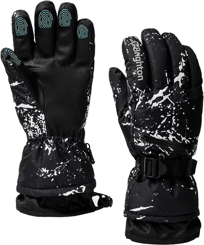 Guantes de esquí para hombres y mujeres, guantes térmicos de invierno para pantalla táctil, impermeables, guantes de nieve para snowboard, esquí,