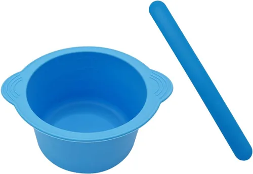 Miniatura 10 de KVZVK Cuenco de Cera de Silicona Antiadherente Recipiente Forro para Depilación con Espátula de Cera (Rosa)