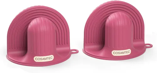 Miniatura 6 de Juego de guantes de horno de silicona resistentes al calor, mini guantes para horno y agarraderas para ollas para la cocina, agarre antideslizante