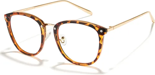 Cyxus gafas de luz azul para mujer, gafas de computadora de moda para oficina reducen la fatiga ocular, anti migraña para trabajo y lectura