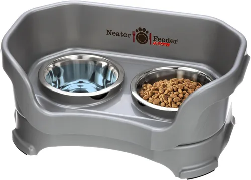 Miniatura 25 de Neater Pet Brands Neater Feeder Deluxe Cuencos para perros a prueba de derrames elevados para perros grandes de más de 40 libras, fabricado en EE.