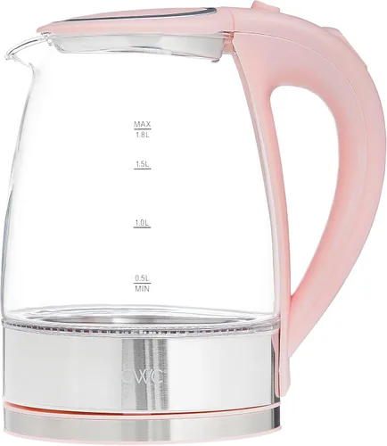 Miniatura 9 de COOK WITH COLOR Hervidor de té eléctrico, caldera de agua caliente inalámbrica de 1.8 L, hervidor rápido de 1200 W, apagado automático y protección