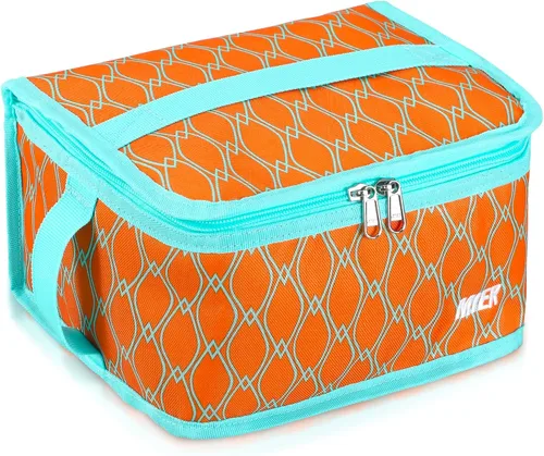 Miniatura 21 de MIER Lonchera pequeña para niños y adultos, compacta con aislamiento, mini hielera térmica portátil para viajes de trabajo, escuela, color azul Azul
