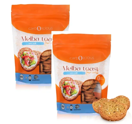 Miniatura 6 de Tostada Melba baja en carbohidratos (cebolla y ajo) 4 oz.