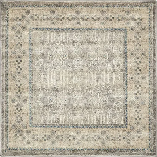 Miniatura 16 de Unique Loom Salzburg Collection - Alfombra clásica de diseño tradicional de inspiración oriental, 2 x 3 pies, color beige y azul