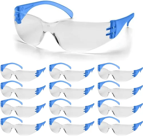 Miniatura 20 de RUGGED BLUE Gafas de seguridad de trabajo para hombres Ansi Z87 certificadas gafas de seguridad para campo de tiro Cristal antiarañazos