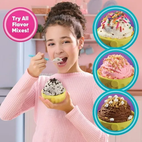 Miniatura 4 de ProductMix Mezclas de Helado Fáciles de Hornear y Congelar/Vainilla - Galletas y Crema y Miel de Caramelo/Fresa - Pastel Cortado y Deleite